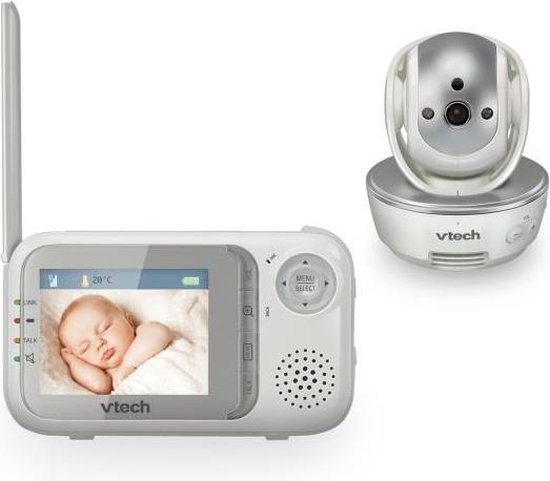 VTech Baby 80-026600 - Babymonitor BM 3500, grau/weiß