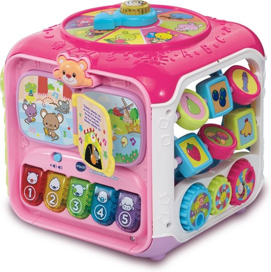 VTech Baby Activiteiten Kubus - Educatief Babyspeelgoed - Interactief speelgoed - Roze