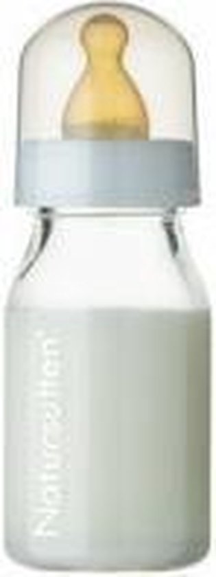 Natursutten set van twee glazen drinkflessen 120 ml
