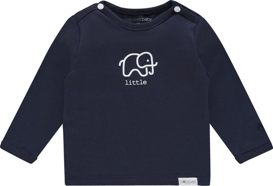 Noppies Unisex T-shirt lange mouw Amanda elephant - Navy - Maat 68