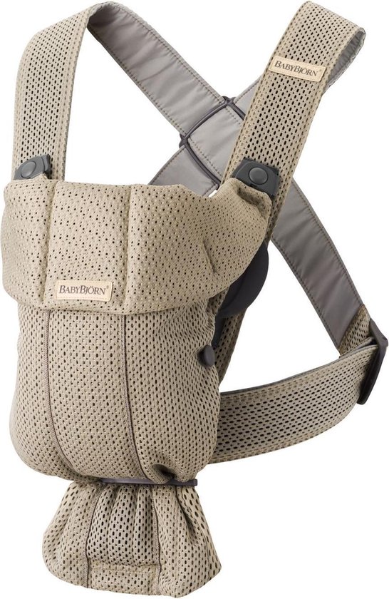 BABYBJÖRN Draagzak Mini - 3D Mesh Grijs beige