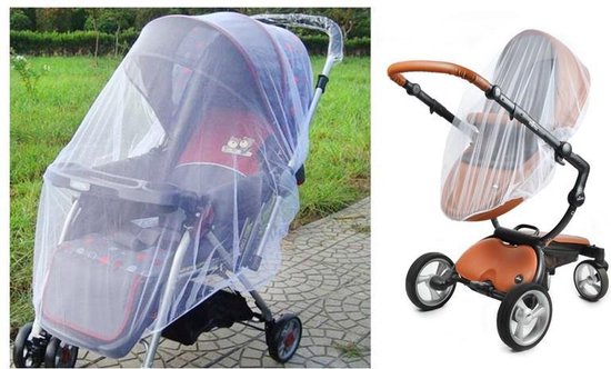 Kinderwagen Klamboe  - Travel Buggy Muskietnet Muskietennet - Kinder Babywagen Muskietnet - Mugennet  Universeel