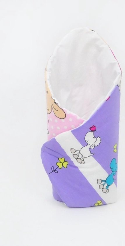 Inbakerdoek Baby swaddle - 80x80cm - roze