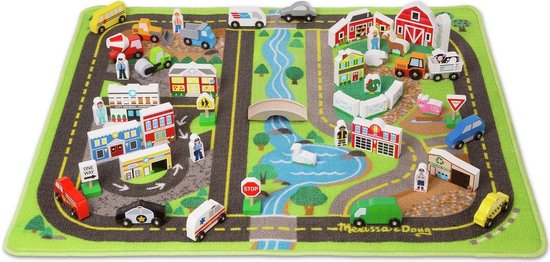 Melissa & Doug Speelkleed Road Rug 100 X 91 Cm