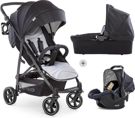 Hauck Rapid 4S Plus Trioset Kinderwagen - Caviar/Silver