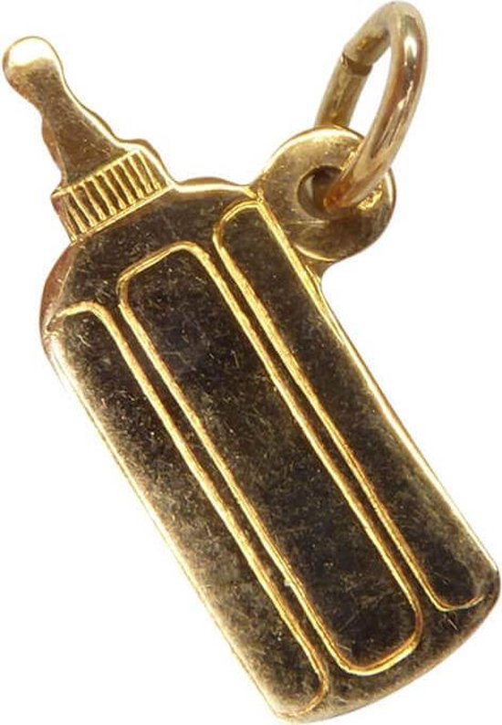 Gouden babyfles hanger