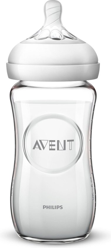 Philips Avent Glazen SCF053/17 - Natural-babyfles - 1m+ - 240ml