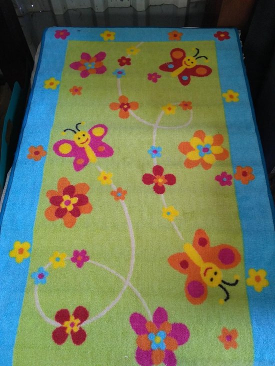 speelkleed butterfly green 80 x 140 cm