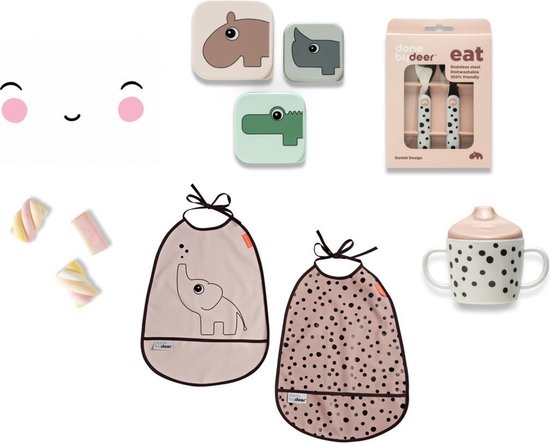 Kraamcadeau | Cadedaubox | Lief&Zo | Baby box | Geboortecadeau |Babydoos, baby cadeau, babyshower cadeau, zwangerschap cadeau, kraampakket, babypakket, bevalling, kraam cadeau unisex, baby giftbox Yummy Pink