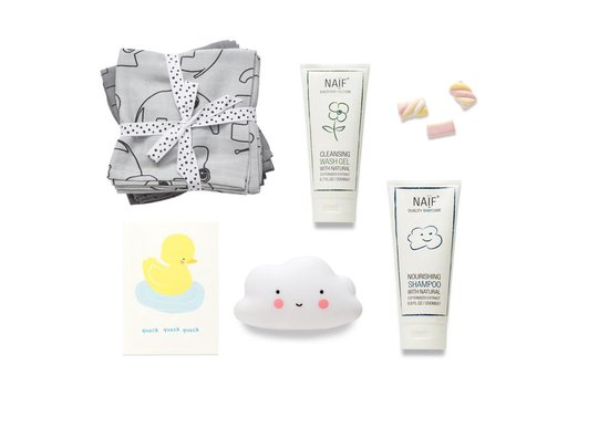 Kraamcadeau | Cadedaubox | Lief&Zo | Baby box | Geboortecadeau |Babydoos, baby cadeau, babyshower cadeau, zwangerschap cadeau, kraampakket, babypakket, bevalling, kraam cadeau unisex, baby giftbox splash uni
