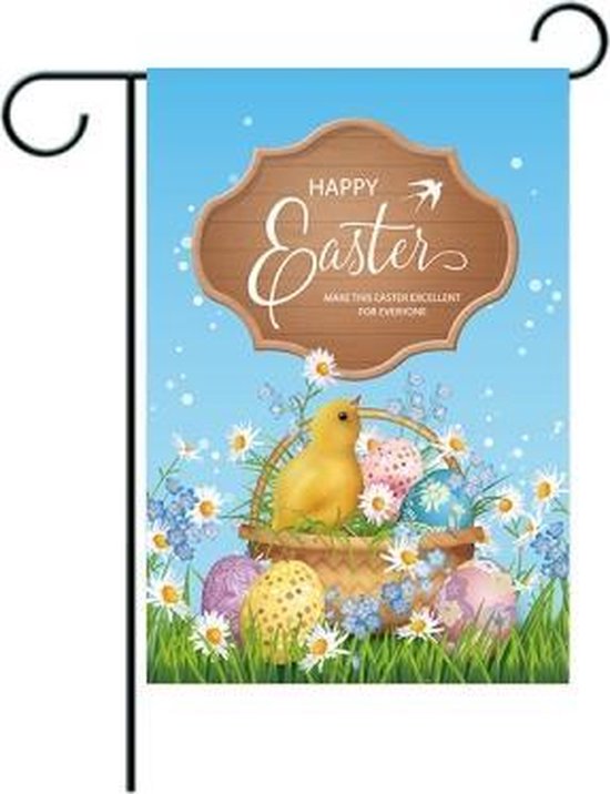 3 STUKS Easter Garden Vlag Banner Binnenplaats Tuin Banner (W210126003)