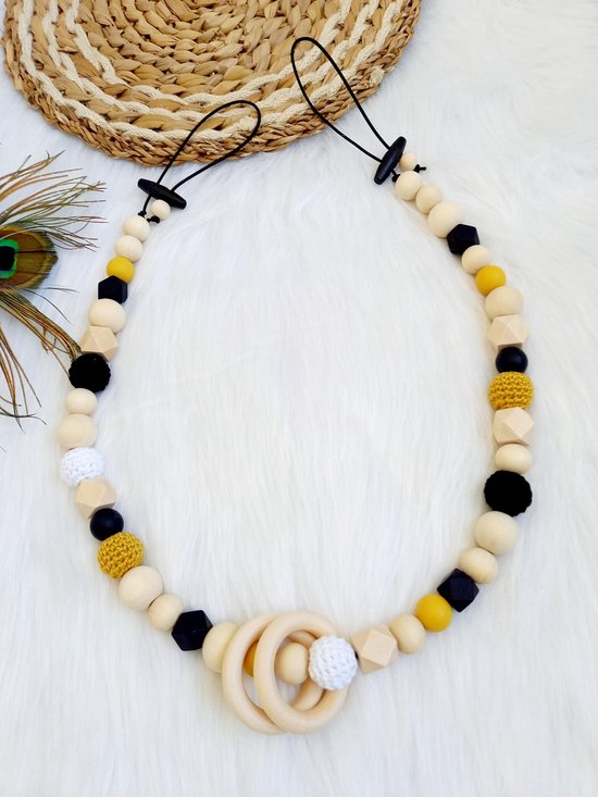 Happy-By-Lies Boxspanner Eden oker-zwart-hout