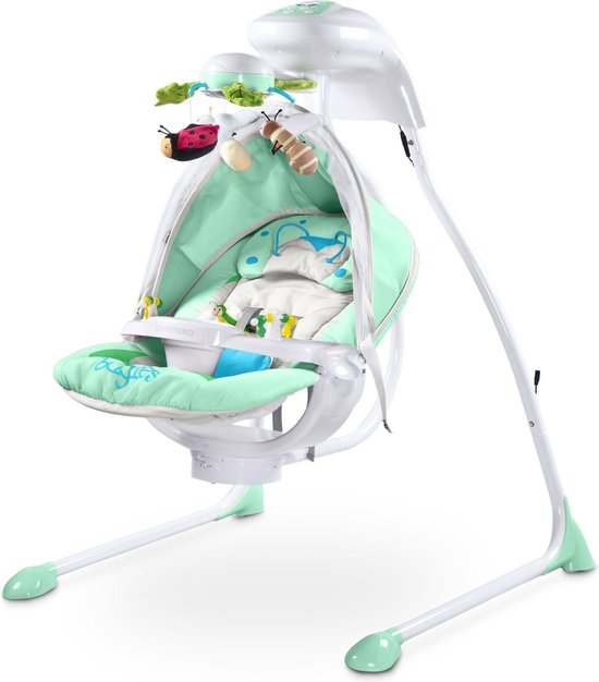 Schommelstoel Caretero Bugies mint, geschikt voor newborns!
