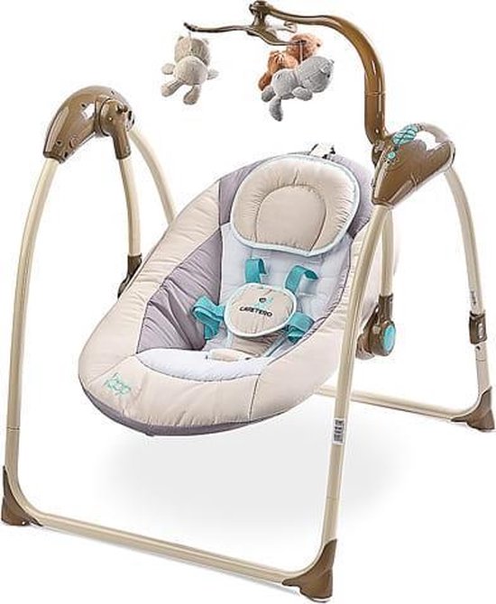 Elektrische babyschommel, schommelstoel Caretero Loop beige