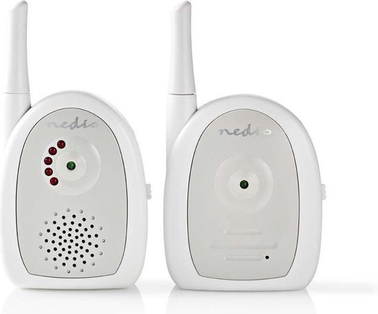 Nedis Audio-babyfoon | Bereik: 300 m | Batterij Gevoed / Netvoeding| Wit