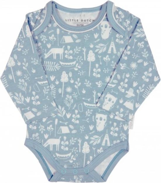 Little Dutch Romper Lange Mouw - Blauw -maat 74/80