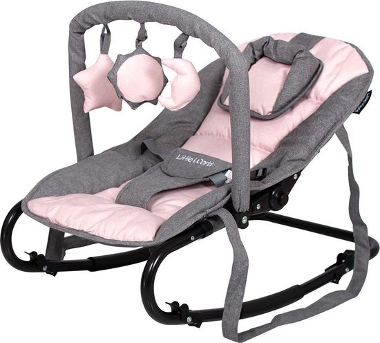 Little World Wipstoel Starwing Grey Pink