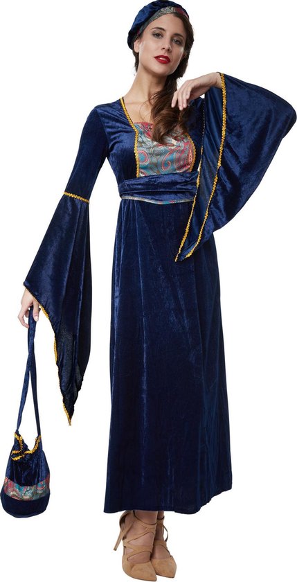 dressforfun - Bevallige jonkvrouw M  - verkleedkleding kostuum halloween verkleden feestkleding carnavalskleding carnaval feestkledij partykleding - 302631