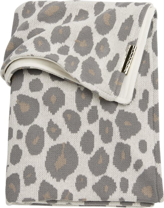 Meyco Panter met velvet wiegdeken - 75x100 cm - Neutral