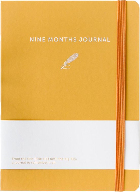 A-Journal Zwangerschapsdagboek Oranje - Nine Months Journal