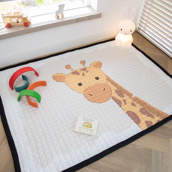 Love by Lily - Vloerkleed kinderkamer - zacht speelkleed - Giraffe - 150x200