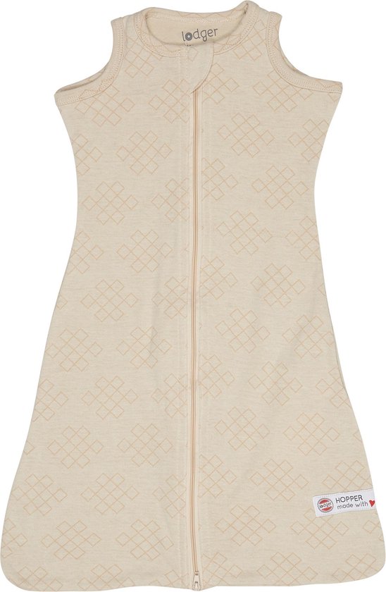 Lodger Baby slaapzak - Hopper Empire - Beige - Mouwloos - 50/62