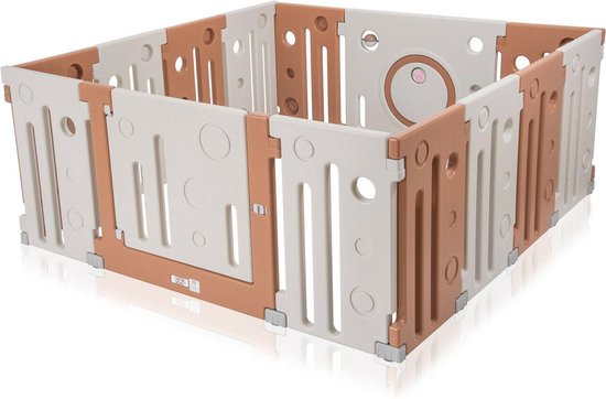 Grondbox, Charly, kruipbox, beige/creme, speelbox, playpen, baby, peuter en kind afscherming