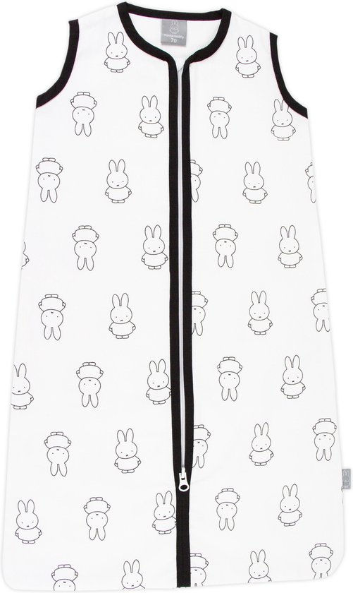 Briljant Baby Zomerslaapzak Maat 70 - Nijntje Smile - Wit en Zwart