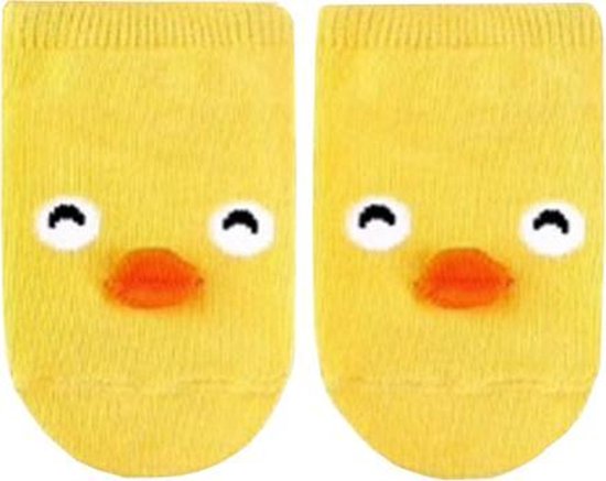 1 Paar Baby Zomersokjes Eendjes | Sokjes Katoen 0-3 Maanden