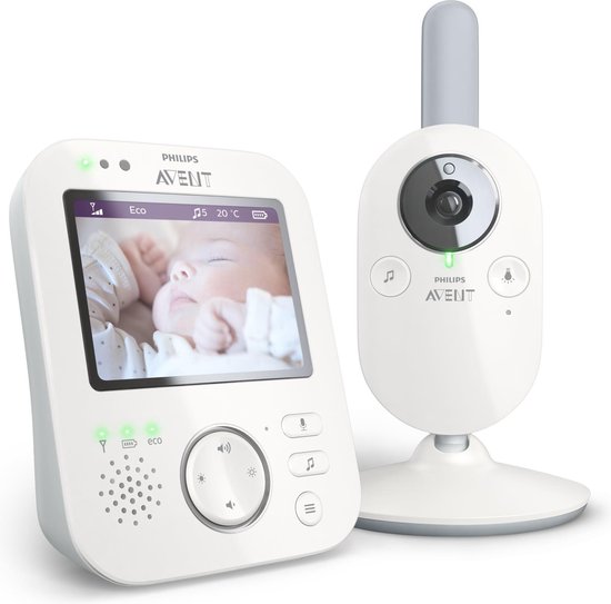 Philips AVENT Baby monitor SCD843/26 baby-videomonitor 300 m FHSS Wit