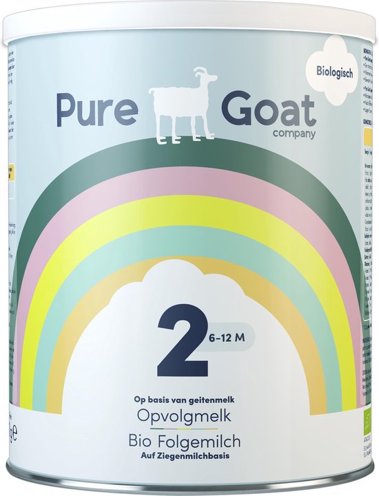 Pure Goat Company - Opvolgmelk 2 - Biologische flesvoeding op basis van volle geitenmelk - 800 gram