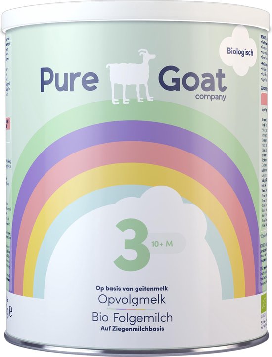Pure Goat Company - Opvolgmelk 3 - Biologische flesvoeding op basis van volle geitenmelk - 800 gram