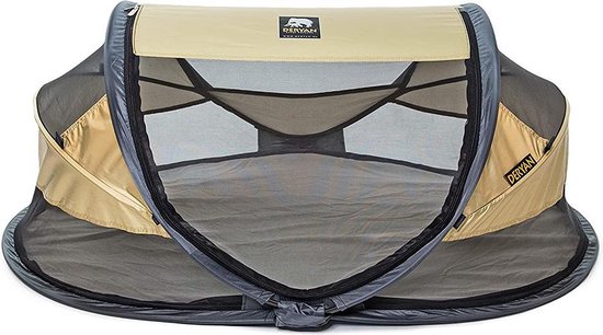 Deryan Baby Luxe Campingbedje – Inclusief zelfopblaasbare matras - Goud -  2021