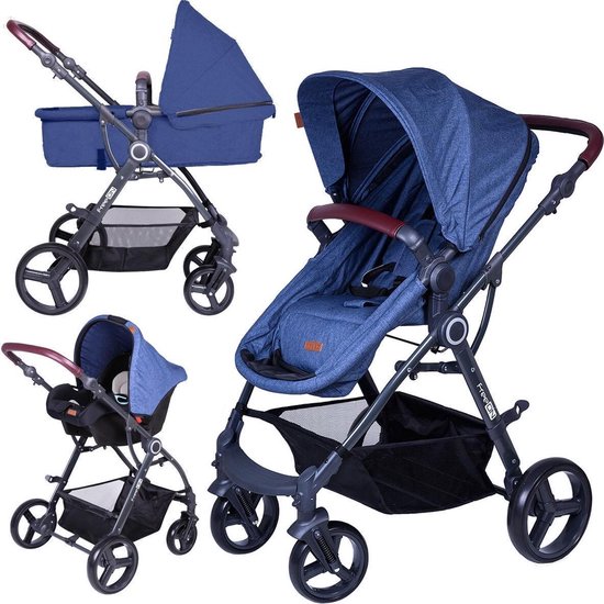 FreeON Kinderwagen Dream 3 in 1 Blue (incl. autostoel)