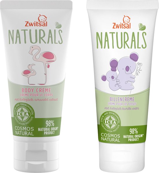 Zwitsal Naturals Billencrème & Body Crème - 100 ml + 100 ml - Set