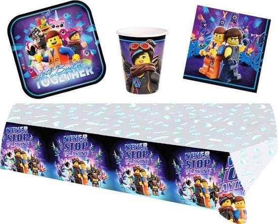 Lego Movie 2 feestpakket - voordeelpakket 8 personen