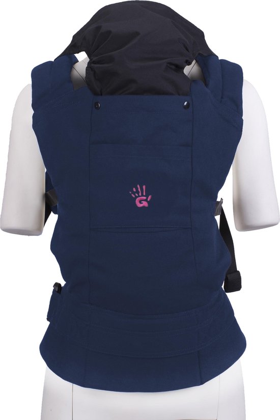 Multi Power draagzak blauw - babydrager - ergonomische draagzak - GRATIS opbergtas