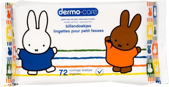 Dermo Care Nijntje billendoekjes, 72 stuks