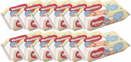 Huggies Billendoekjes Babydoekjes Pure 672 stuks