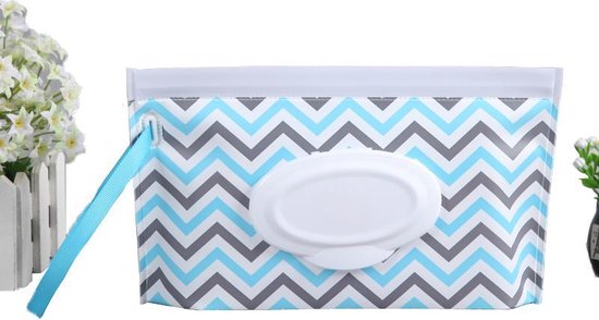 Natte doekjes houder - vochtige billendoekjes doos - wipe box  - make-up case - ECO vriendelijk herbuikbaar zakje - hoes - kraamgeschenk - pouch voor onderweg - cado