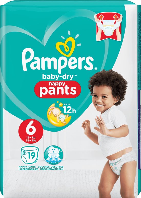 Pampers Luierbroekjes Baby Dry Nappy Pants Maat 6 (15+kg) - 76 broekjes (4x19)