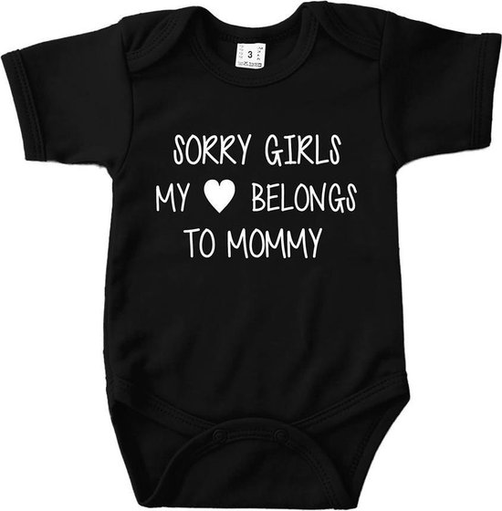 Romper-sorry meiden mijn hart behoort tot mama-Maat 68