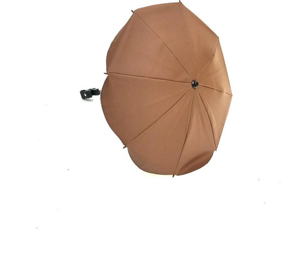 P'tit Chou Parasol Parasol kinderwagen Eco leder - Cognac bruin  - Universeel