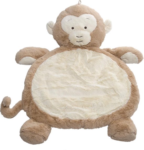 Snuggle Up Speelkleed Baby - Speelmat - Boxkleed Rond - 79 x 58 cm - Kraamcadeau Jongen/Meisje - Babyshower Cadeau - Aap