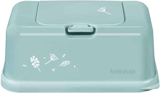 Funky Box billendoekjes box Leaves mint