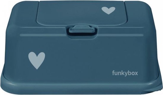 Funky Box billendoekjes box Heart petrol