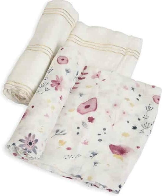 Little Unicorn Bamboo Deluxe swaddle 2-pack Fairy Garden