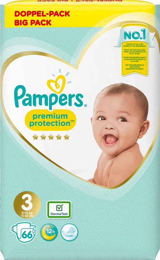 PAMPERS PRE PROT JUMBOPACK MT3 66ST
