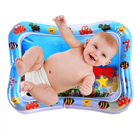 Baby Opblaasbare Waterspeelmat - Hoge Kwaliteit - Baby Trainer - Water Speelmat - Baby shower - Kraamcadeau - Water speel mat - Tummy time - Speelkleed Aquamat - Speelgoed - watermat