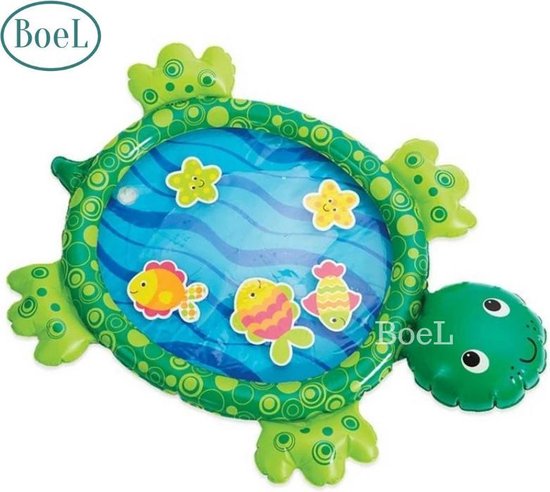 BoeL Baby Splash Schildpad Turtle -Waterspeelmat - Speelkleed Aquamat - Watermat - Babytrainer - Speelmat - Kraamcadeau - Babyshower